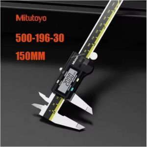 Mitutoyo pied à coulisse numérique 0.01MM haute précision en acier inoxydable résistance à l'usure outil de mesure - Type 500-196-30 150MM - Neuf