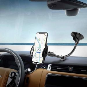 Téléphone De Voiture Titulaire Ventouse Portable De Bâti De Voiture De Pare-Brise Avec Une Rotation À 360° Pour Smartphone, Gps - Neuf