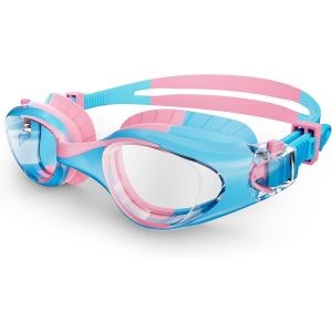 Letnerny-Lunettes De Natation Enfants - Lunettes De Piscine Pour Gar&ccedil;on Fille 6 &Agrave; 14 Ans, Avec Protection Anti-Bu&eacute;e Et Anti Uv R&eacute;glables Lunette Adolescents, Id&eacute;ales Pour La Plong&eacute;e Et Piscine - Neuf