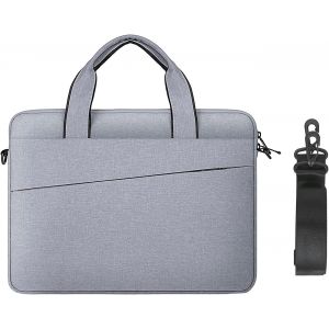 SJZG-Housse 13 Pouces Imperm&eacute;able Sac Ordinateur Portable Pour 13"" Macbook Air Pro M2 M1 Chromebook Notebook Surface Laptop 2/3/4/5, Antichoc Pochette De Protection Pc Avec Poign&eacute;e, Gris - Neuf