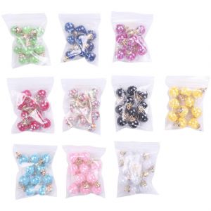 Lot De 100 Pendentifs En Forme De Boule De Verre,10 Couleurs,&Eacute;toiles,Pour Boucles D'oreilles,Fabrication De Bijoux,Colliers,Diy - Neuf