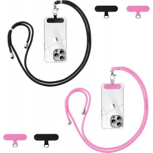 MAA-Cordon Telephone Portable, Tour de Cou Téléphone Universelle, Réglable Amovible Collier Lanière Corde en Bandoulière Compatibles avec Plupart des Smartphones - Neuf