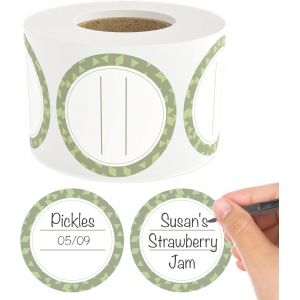 Étiquettes De Conserve Solubles Pour Bocaux ¿ 5,1 Cm Artichaut 500 Étiquettes Solubles Pour Bocaux Mason ¿ Étiquettes Alimentaires Solubles Pour Conteneurs ¿ Étiquettes De Bocaux De Confiture Maison. - Neuf