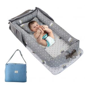 Chaise Longue Pour Bebe En Coton Respirant, Berceau Portable Pour Bebe, Ideal Pour Se Blottir, Se Detendre, Faire La Sieste Et Voyager - Neuf
