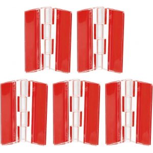 5Pcs Charnières en Acrylique, 45x35mm Charnière Transparente auto-Adhésive, Charnières Pliantes pour Piano Continu, pour Tiroir d'Armoire, Présentoir de Bricolage - Neuf