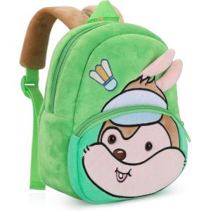 Sac &agrave; Dos Enfant Garderie Maternelle Sac Creche Cadeau d'anniversaire pour b&eacute;b&eacute; Sac Animaux &Eacute;cole Cartoon Mignon pour b&eacute;b&eacute; Fille gar&ccedil;on 1-3 Ans (&Eacute;cureuil Vert) - Neuf