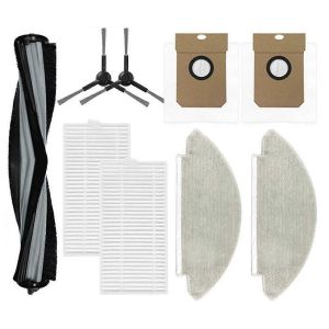 9Pcs Alpha 2 Pro / V5 Robot Aspirateur Rouleau Brosse Latérale Filtre Hepa - Neuf