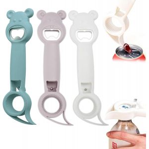 Letnerny-Lot De 3 Décapsuleurs Pour Personnes Âgées, Multifonctions, Décapsuleurs Amusants Pour Animaux De Compagnie, Décapsuleurs Pour Boîtes, Verres Et Bouteilles (Mélange De Couleurs 1) - Neuf
