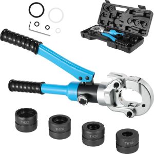 GKWL-Pince A Sertir Multicouche Th,8T,Pince À Presser Les Tuyaux Pour La Maison,L'Industrie Et Le Jardin,Tuyau Aluminium Plastique/Pex/Pb,Pince À Presser Contour Avec Tête Rotative À 360°,(Th16 - Neuf