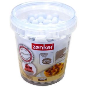 Subzonal-62051 Billes De Cuisson Pour P&acirc;te Sabl&eacute;e, Billes Pour Cuisson P&acirc;te Sabl&eacute;e, Billes Cuisson Fond De Tarte, C&eacute;ramique, Blanc, 1,1 Cm, 600 G, X 1 - Neuf