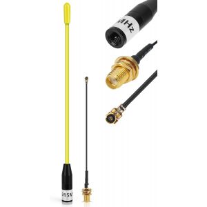 Meshtastic LoRa Antenne 868 MHz10 dBi Gain-Connecteur Omni SMA 17 cm Antenne Soft Whip (Jaune) - Neuf