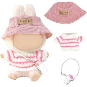 Tenue pour Labubuv&ecirc;tements en peluche Labubuv&ecirc;tements en peluchev&ecirc;tements en peluche uniquement Accessoires pour Labubu PlushPull &agrave; capuche V&ecirc;tements DIY Enfants Cadeaux - Neuf