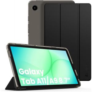 EasyAcc Coque pour Samsung Galaxy Tab A11 2025 / A9 8,7 Pouces 2023 Tablette, Ultra Fin ?tui de Protection Translucide Housse Dure Mat - Noir - Neuf