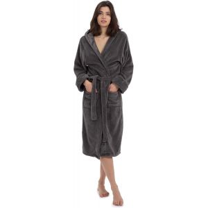 Peignoir Pour Homme Et Femme,Avec Capuche Et Poches Plaquées,Polaire Corail Extra Douce,Absorbant Et À Séchage Rapide,Facile À Câliner - Neuf
