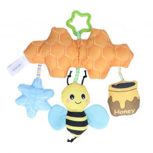 Jouet Suspendu Pour Lit De Bebe, Voiture Suspendue, Style Abeille, Jouet Pour Poussette Pour Bebe Avec Musique Et Clochette Pour Garcons Et Filles - Neuf