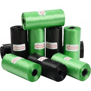 Letnerny-Sac A Crottes Chien 10 Rouleaux / 150 Unités Sacs Ramasse-Crottes Pour Chiens Biodegradable Extra Épais Étanche Non Parfumés Avec Poignées Pour Les Déplacements - Neuf