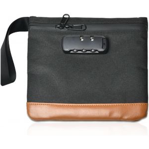 Sac Étanche Aux Odeurs - Coffre-Fort Portable - Étanche - Anti-Odeurs - Avec Serrure À Combinaison - Noir - Boîte Verrouillable Avec Poignée Pour Le Stockage De Voyage - Neuf