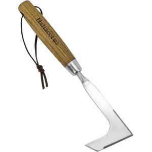 Desherbeur Crevice en Acier Inoxydable L, Manche Bois Confortable pour Jardin et Terrasse, 11 Pouces - Neuf