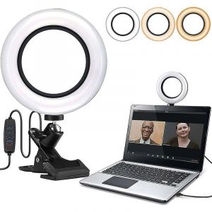 Anneau lumineux LED de 6,3 pouces, éclairage annulaire pour vidéoconférence, éclairage annulaire pour selfie - Neuf