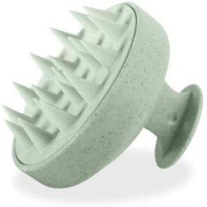 Kal-Brosse Massage Cuir Chevelu | Vert Masseur Tete Cheveux Contre Les Pellicules | Brosse Cuir Chevelu Pour Detente | Brosse Stimulante Cuir Chevelu Avec Poils En Silicone Souples - Neuf