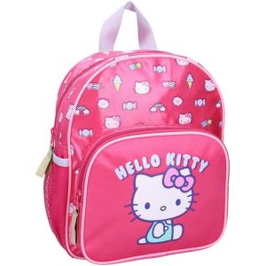 KALSC-Sac À Dos Pour Enfant Hello Kitty Rose Fille-Enfant-Ecole-Maternelle-Garderie-Cartable Fille-Taille 29 Cm-Bretelles Réglables-Idée Cadeau - Neuf