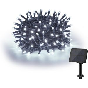 KAL-Guirlande Lumineuse Solaire D'Extérieur - 6 M - 60 Led - Résistante Aux Intempéries - 8 Modes - Ip65 - Étanche - Pour Balcon, Jardin, Mariages, Terrasse, Noël, Fêtes - Neuf