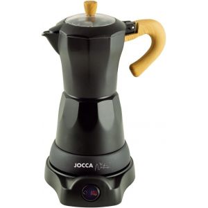 Cafetière Électrique Italienne Nature Line | 6 Tasses | Pichet Sans Fil | Base Électrique | Rotation À 360° | Carafe Avec Poignée Froide | Arrêt Automatique | Maintien La Chaleur | Noire - Neuf