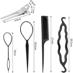 Tianyi-60 Pi&egrave;ces Pince Crocodile Cheveux, 45mm Pinces Locks Et Ensemble Tress&eacute; Pour Filles Femmes Coiffures Bricolage - Neuf