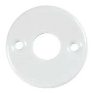 Rosace ronde bec-de-cane pour poignée - porcelaine blanche - 48 mm MÉRIGOUS - Neuf