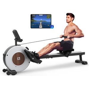 Checarzhn--No1-Rameur, Rameur Domestique Avec Rail En Aluminium, Rameur Eau Avec Support De Tablette, Résistance À L'eau Et Écran Lcd Rameur - Neuf
