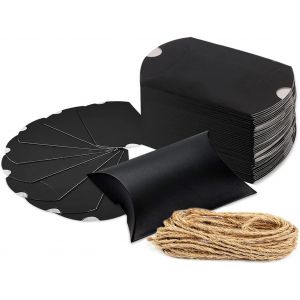 100 Boîtes Vintage D'oreiller Papier Kraft,Boîte De Faveur De Mariage Boîtes Cadeaux Sacs Cadeaux En Kraft Mini Boite De Bonbons Emballages De Cadeaux Petite Boite Dragees En Carton Kraft.[F23] - Neuf