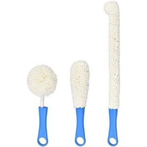 Tianyi-Lot De 3 Brosses De Nettoyage Souples En Mousse Multi-Usages Pour Biberons, Chopes À Bière, Vin, Bouteilles D'eau, Théière - Neuf