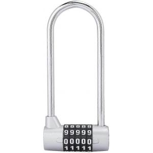 Cadenas En Alliage De Zinc À Combinaison De Code De Sécurité En Forme De U Cadenas À Combinaison En Forme De U (Argent) - Neuf