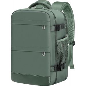 nzqaf-Bagage Cabine 40x20x25 pour Ryanair - Sac à Dos de Voyage pour compagnies aériennes - Bagage à Main Avion -Vert - Neuf