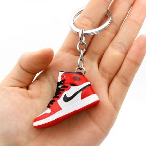 Porte-Cl&eacute;s 3d En Forme De Chaussures, Pendentif Cr&eacute;atif En Forme De Mini Chaussures De Basket-Ball (B) - Neuf