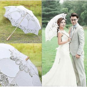 Dww-Parapluie De Mariage, Mini Parapluie En Dentelle Parapluie De Mariage Parasol De Mari&eacute;e Parapluie - Neuf