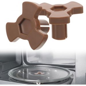 2 Pi&egrave;ces Micro-Ondes Plaque Tournante Coupleur Support de de Plateau d'arbre pour Micro-Ondes Plaque Tournante Rouleau Guide Support pour Accouplement Pi&egrave;ces de Rechange de Micro-Ondes (2 - Neuf