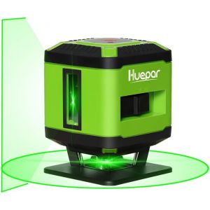 ChenQuanSarl-Fl360G 1 X 360 Niveau Laser Au Sol Pour Carrelage Pose, Laser À Croix Vert Auto-Nivellement Commutable Ligne Horizontale De 360 Degrés, 15M Rayon De Travail (Utilisation En Intérieur) - Neuf