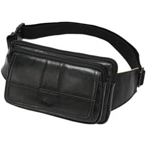 SJZG-Sac Banane En Cuir Pour Homme Et Femme Sac Banane Pour Voyage, Course À Pied, Randonnée, Camping, Téléphone Portable, Pochette Pochette - Neuf