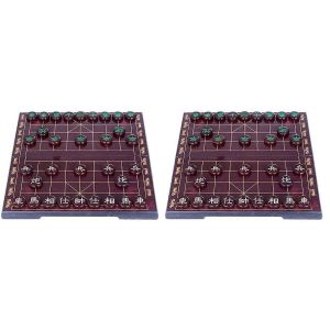 Jeu d'&eacute;checs chinois (Xiangqi) magn&eacute;tique de voyage, 2 pi&egrave;ces, jeu &eacute;ducatif classique traditionnel Xiangqi - Neuf