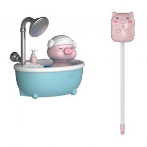 Jouet De Bain Cochon En Plastique, Arrosage Doux, Tuyau Flexible Et Mignon, Jouet De Bain Pour Bebe, Garcon Et Fille, Bleu - Neuf
