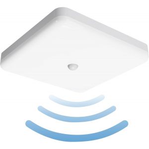 Kal-Plafonnier Led Avec Détecteur De Mouvement Intérieur, 30 W Ip65 Plafonnier Avec Capteur De Mouvement Pour Escaliers, Armoire, Balcon, Débarras, Cave, Couloir, Garage, Salle De Bain, Cuisine - Neuf