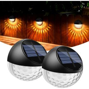 Applique Murale Solaire D'extérieur À Led, Étanche Ip65, Lumière Blanche Chaude, Luminaire Décoratif D'extérieur Pour Jardin - Neuf
