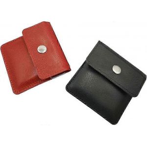 Paquet de 2 cendrier en cuir rouge et noir pochette de poche - Cendrier portable et discret compact sans odeur et résistant au feu - Neuf