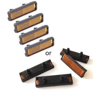 4 Pcs / Set P&eacute;dale De V&eacute;lo R&eacute;flecteur S&eacute;curit&eacute; Nuit Cyclisme Reflective Bike Accessoire - Neuf