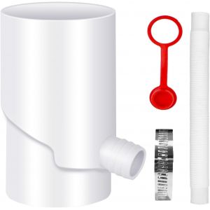 Checarzhn--No1-Collecteur D'eau De Pluie, 100 Mm, Avec Tuyau Télescopique, Résistant Au Gel, Collecteur D'eau, 85 % De Rendement En Eau (Blanc) - Neuf