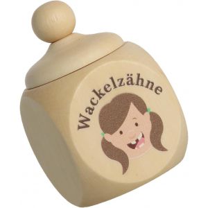 Tianyi-| Boîte À Dents De Lait En Bois Avec Couvercle Et Impression Uv | Boîte À Dents De Lait | Petit Cadeau | Fée Des Dents - Neuf