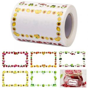 De La Confiture De ""Graines De Fruits"" - Set De 250 &Eacute;tiquettes De Fruits - Design Id&eacute;al Pour Les Pots De Confiture, - Neuf