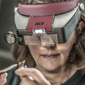 Loupe serre-tête LED pour bijoux, 1,5x, 3x, 8,5x, 10x, rouge - Neuf