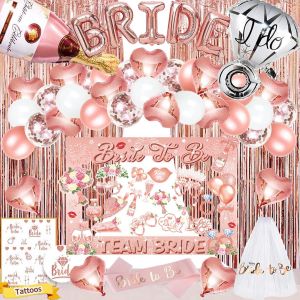 Checarzhn--No1-Evjf Ballons Rose Gold, Voile Bride - Neuf